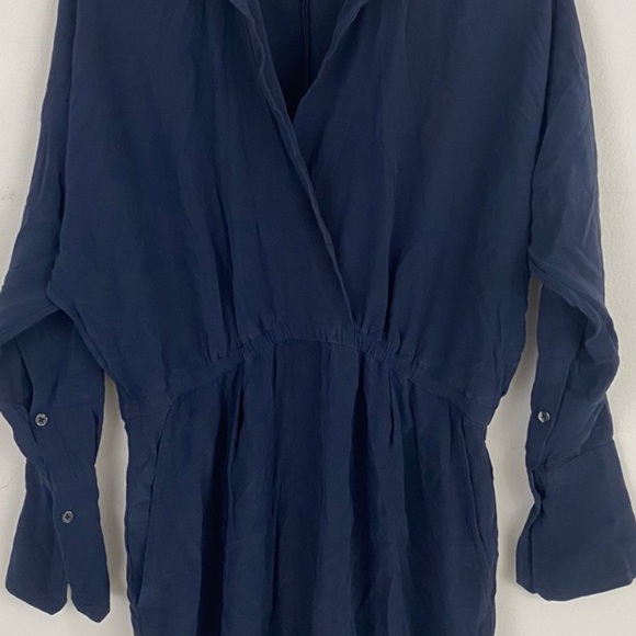 A.L.C. Neymar Navy Blue Silk Jumpsuit SZ 10 NEW!!! - Picture 2 of 8